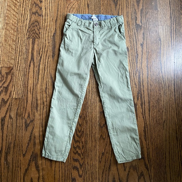 5T Boys Olive Green Dressy Casual Lightweight Pants - Picture 1 of 6